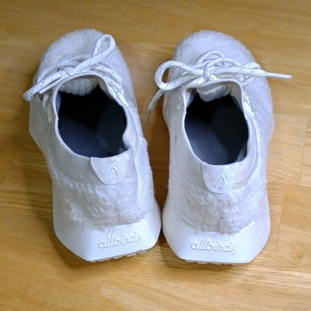 Allbirds Cream Fleece Sneakers - Picture 2 of 10